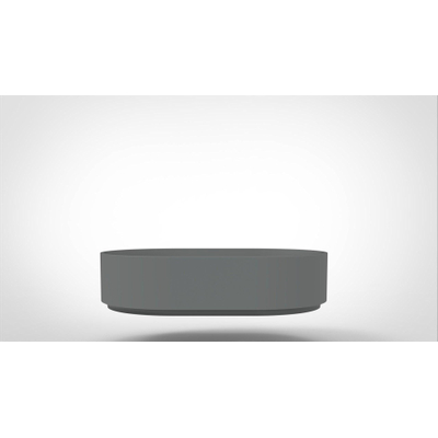 Arcqua Case vasque à poser - 55x36cm - Ovale - Marbre de synthèse Gris Mat