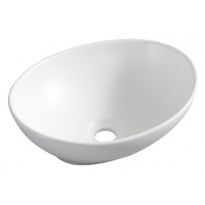 Wiesbaden Barco Waskom ovaal - 40x33x14.5cm - keramiek - mat wit