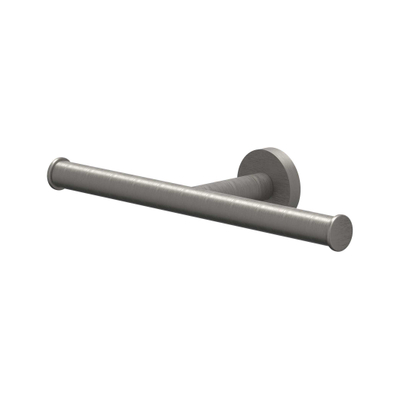 IVY Toiletrolhouder - dubbel - Geborsteld metal black PVD