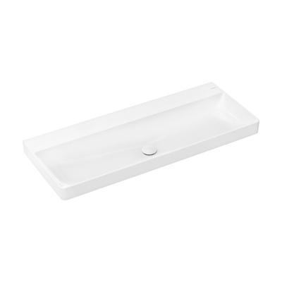 Hansgrohe Xelu Q wastafel - 120x48x8cm - zonder kraangat - opzet - wit
