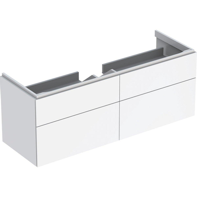 Geberit Xeno2 meuble bas pour lavabo 4 tiroirs 137,4cm blanc