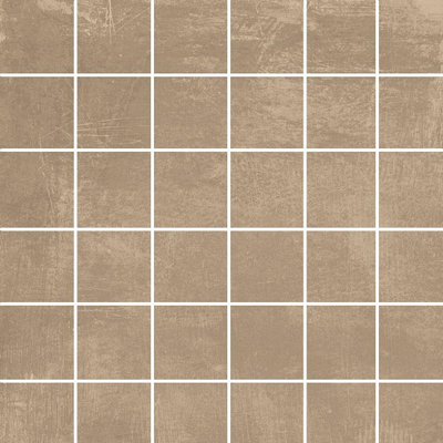 ÉCHANTILLON Terravito Davano mosaïque -30x30cm - 10mm - Carré - Aspect béton - Taupe mat