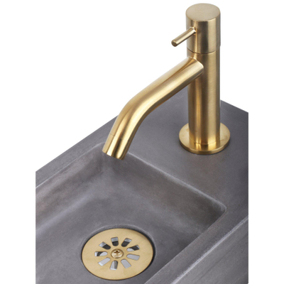 Differnz Robinet de lave-mains courbé or mat