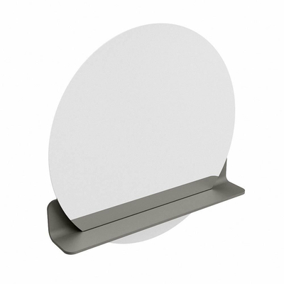 Mondiaz SPOT miroir – Ø 70 cm – avec tablette – Smoke (brun clair)