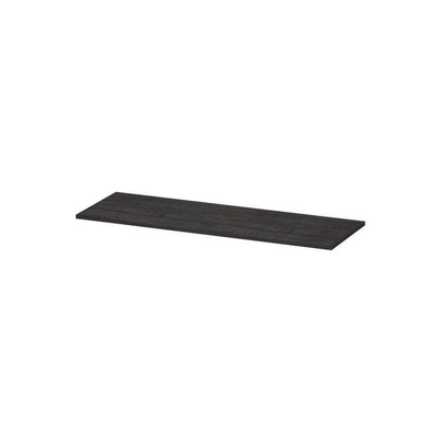 INK Topdeck Plan vasque - 120x40x2cm - pour meuble bas - MFC - chêne anthracite