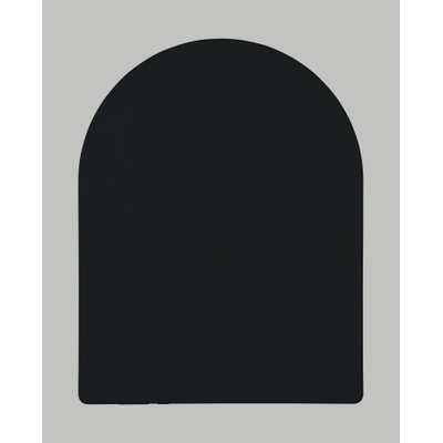 FugaFlow Eccelente Pietra Swirl Ensemble WC suspendu - 36,5x53,0cm - chasse profonde - sans rebord - abattant slim à fermeture douce - noir mat