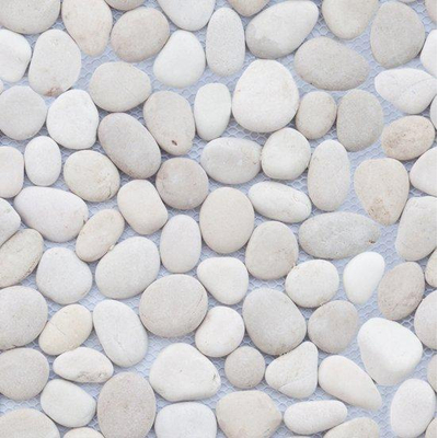 Baerwolf Pebble Mosaïque de galets - 30x30cm - 14.0mm - Grey - white
