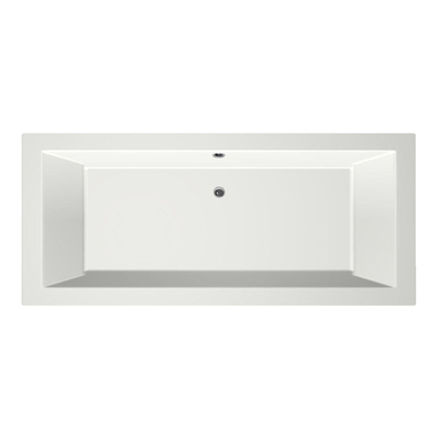 Xenz Society Duobad - 170x75x53 - afvoer Midden - acryl - wit mat