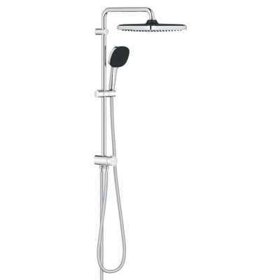 Grohe Vitalio Comfort 250 QuickFix Douche pluie - pomme de douche 25cm - douchette carrée - 2 jets - sans inverseur - chrome