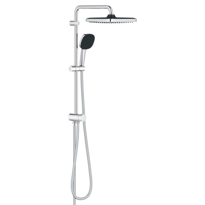 GROHE Vitalio Comfort 250 QuickFix Regendoucheset - hoofddouche - 25cm - vierkante handdouche - 2 straalsoorten - chroom - lichte beschadigd - OUTLET UDEN