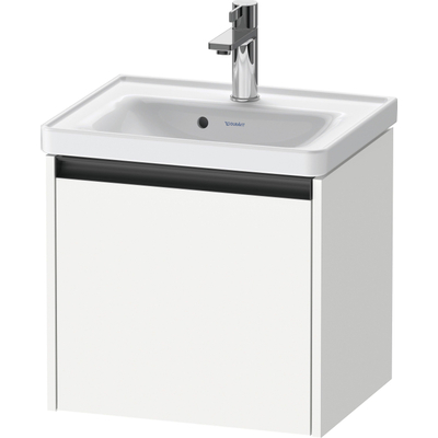 Duravit Ketho 2 meuble sous-lavabo avec 1 tiroir 48,4x37,5x44cm avec poignée anthracite blanc mat