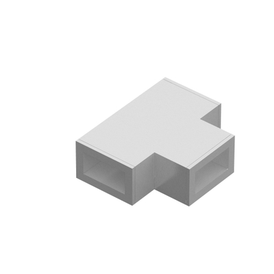 FugaFlow Eccelente Vetro T-verbindingstuk voor combinatie van stabilisatiestangen tussen vaste wand met zijwand Geborsteld RVS