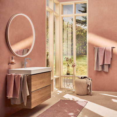 Hansgrohe Tecturis s Eengreeps wastafelkraan - 210 Fine - coolstart - met draaibare uitloop en PushOpen - afvoerplug - hoogglans chroom