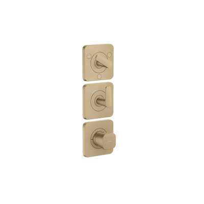 Hansgrohe Axor Citterio C afbouwdeel v. inbouw douchekraan thermostatisch v. 3 functiesbrushed bronze