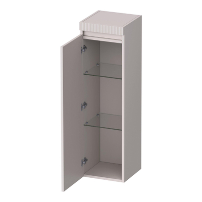 BRAUER Joy Wavy Armoire haute - 120x35x35cm - 1 porte - ouverture à gauche - sans poignée - sable mat