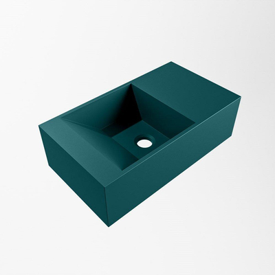 Mondiaz TYNE Lavabo pour toilettes - 40cm - solid surface - sans trou de robinet - vasque à droite - Smag