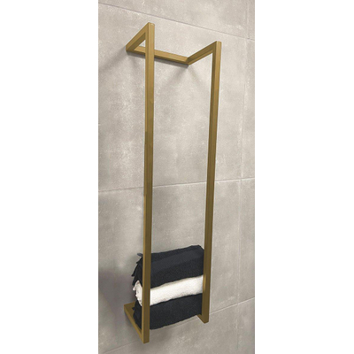 Wiesbaden Loft Portant serviette - 95x25x20cm - laiton brossé