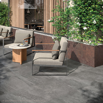 Terravito Giunto Carreau de sol et de mur - 60x60cm - 20mm - rectifié - (Gris)