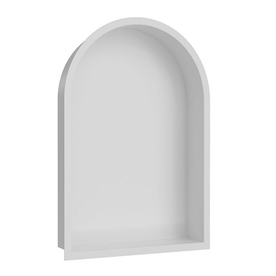 Wiesbaden Demis Inbouwnis - 30x45x7cm - rondboog - mat wit