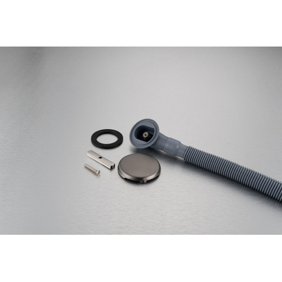 Fortifura Calvi ensemble vidage de baignoire avec bonde clic-clac Gunmetal PVD brossé