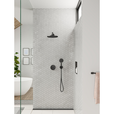 Hansgrohe Raindance Select S douchette - 12cm - rond - noir mat