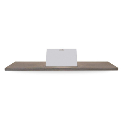 Looox Wood collection tablette de bain 88cm avec support blanc mat chêne blanc mat