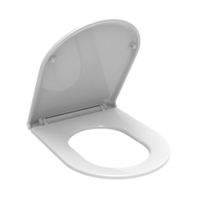 QeramiQ Dely Swirl Compact Zitting - softclose - quickrelease - slim - mat wit