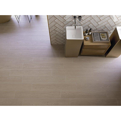 Cifre Ceramica Heartwood Vloer- en wandtegel - 25x150cm - gerectificeerd - mat Bruin