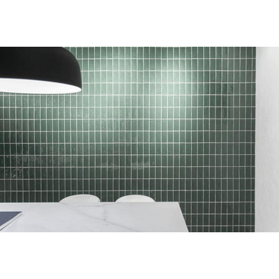 ÉCHANTILLON Terravito Galeno carreau mural - 7.5x15cm - 8.5mm - Rectangle - Vert brillant