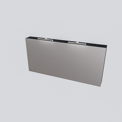 Mondiaz CUBB armoire de toilette – 150 x 70 x 18 cm – 3 portes – Dark grey (gris)