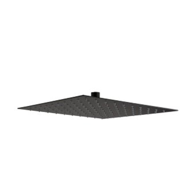 Napoli pomme de tête carrée 30x30cm 15L/min. noir mat