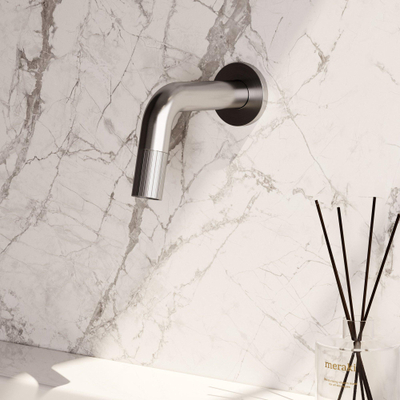 BRAUER Stripe Robinet de lavabo encastré - raccourcissable - couleur inox brossé PVD