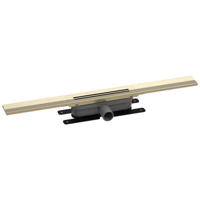 Easy drain R-line Clean Color caniveau de douche 80cm laiton brossé