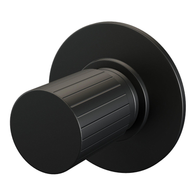 BRAUER Stripe Inbouw stopkraan - inclusief inbouwdeel - mat zwart