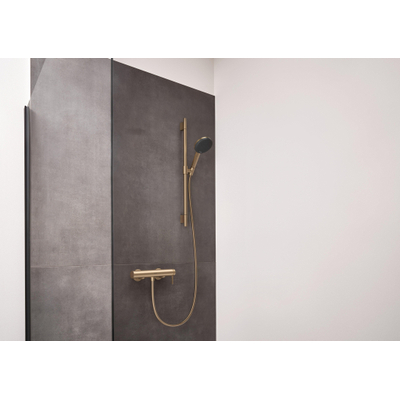 Hansgrohe Raindance alive Sel.S - 125 - 3jet - ecosmart - doucheset Puro S - 65cm - geborsteld brons (brons)