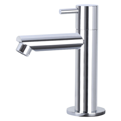 Differnz Force Set lave-mains 40x22x8cm 1 trou avec robinet droit et siphon + bonde chrome Rectangulaire Béton Gris foncé