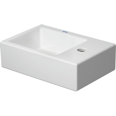 Duravit Vero air Fontein - met kraangat rechts - zonder overloop - 38x25cm - inclusief bevestiging - glans wit