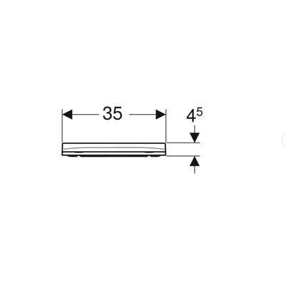 Geberit Smyle Square closetzitting - met deksel sandwichvorm topfix - wit