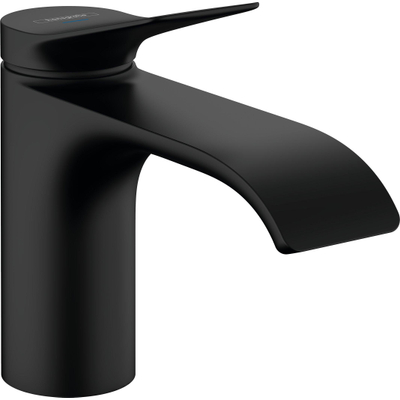 Hansgrohe VIVENIS Toiletkraan - 80 met rechte greep - voor koud water of vooraf ingestelde temperatuur - zonder afvoer - mat zwart