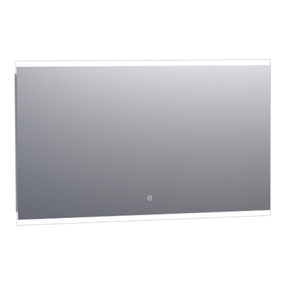 BRAUER Jasper spiegel – 120x70 cm – directe LED boven – dimbaar, touchbediening – Aluminium
