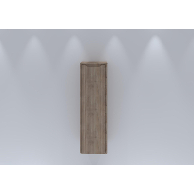 H&R badmeubelen Juice Hoge Kast - 40x35x130cm - met ronde hoeken - 3D-front - 1 deur - rechtsdraaiend - rockford oak