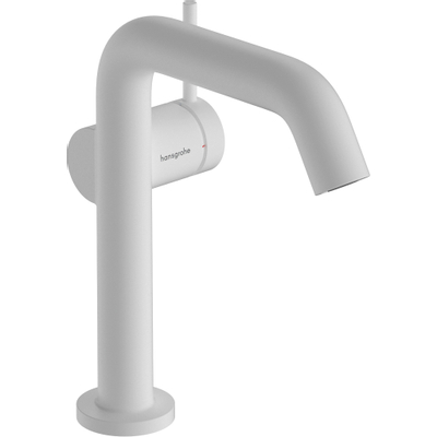 Hansgrohe Tecturis s 1 greeps wastafelkraan - 150 Fine - coolstart - zonder waste set - mat wit