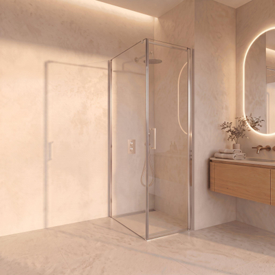 Fortifura Galeria Douchecabine - 60x90x200cm - profiel veiligheidsglas - antikalk - chroom