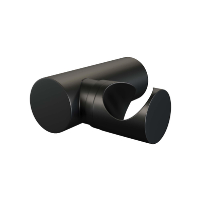 Robinet de baignoire Brauer Black Carving à poser - ensemble de douche - 2 fonctions - 2 boutons carving - douchette à main 1 fonction - noir mat