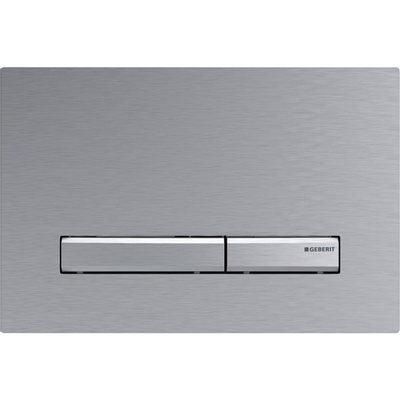 Geberit Sigma50 bedieningsplaat - 2-toets spoeling - vierkant - dualflush - chroom geborsteld