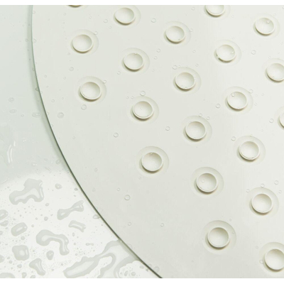 Sealskin Rotondo Tapis de sécurité Ø 55 cm Caoutchouc Blanc