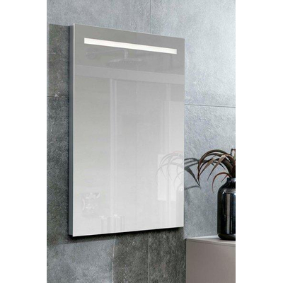 Plieger Miroir avec chauffage 80x80cm avec éclairage LED horizontal