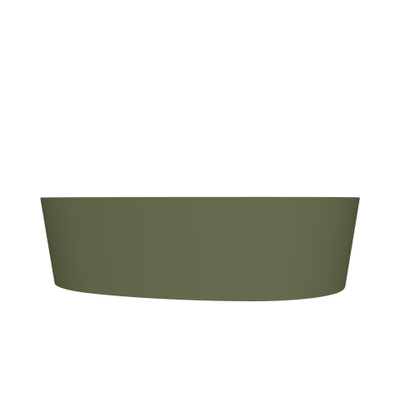 Arcqua Rocker vasque à poser - 50x37x13cm - organique - cast marble - vert mat