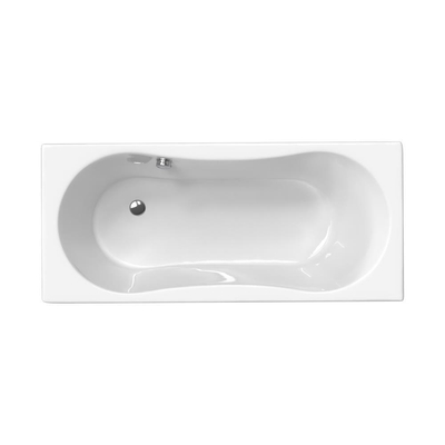 Xenz Dominica baignoire sans panneaux 170x75cm avec pieds sans vidage Acrylique Blanc haute brillance