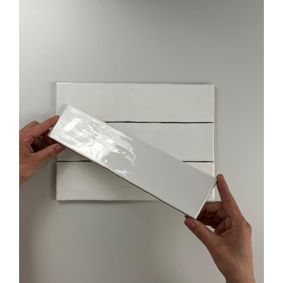 ÉCHANTILLON Cifre Cerámica Carreau mural Colonial White brillant Vintage Brillant Blanc